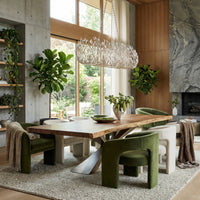 Bask 8 Light Crystal Linear Pendant