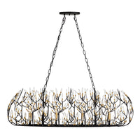 Bask 8 Light Crystal Linear Pendant