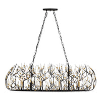 Bask 8 Light Crystal Linear Pendant