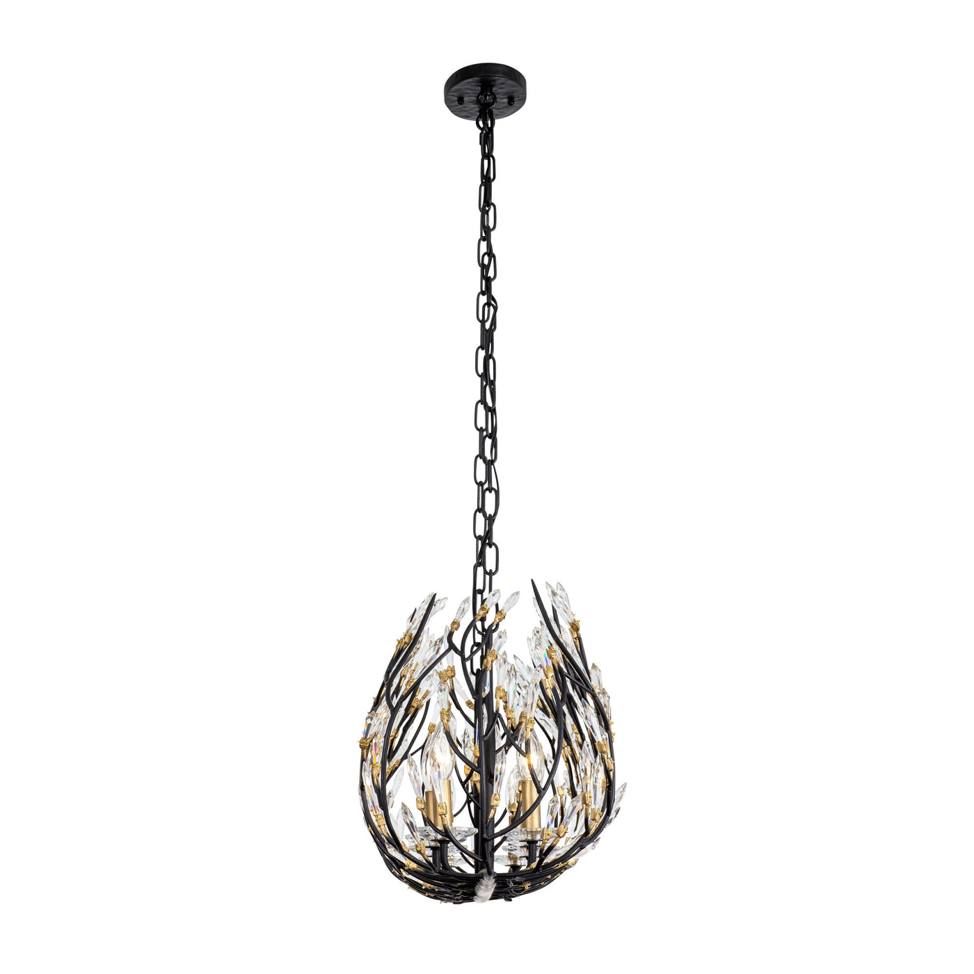 Bask 8 Light Crystal Linear Pendant