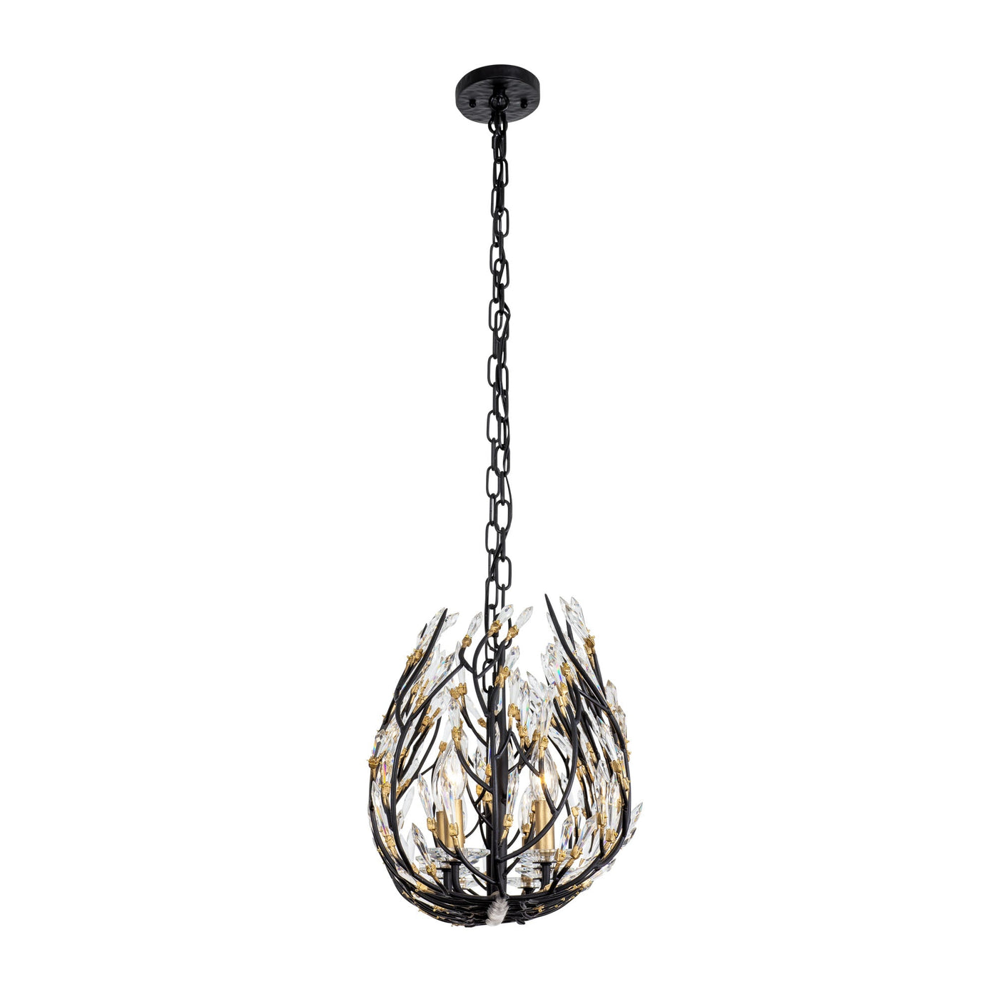Bask 8 Light Crystal Linear Pendant