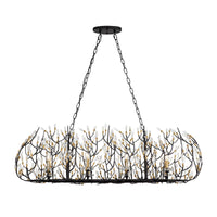 Bask 8 Light Crystal Linear Pendant