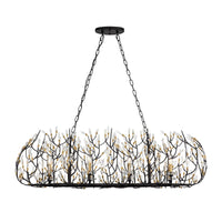 Bask 8 Light Crystal Linear Pendant