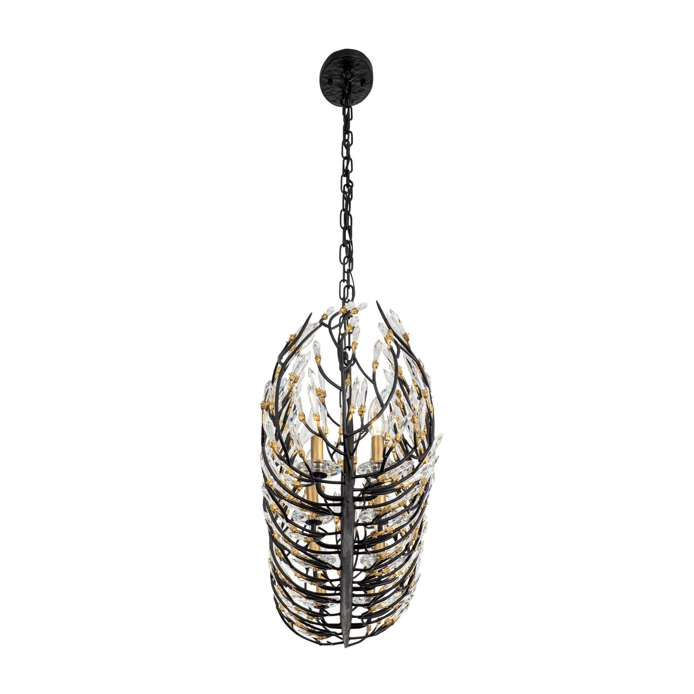 Bask 8 Light Crystal Linear Pendant