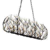 Bask 8 Light Crystal Linear Pendant