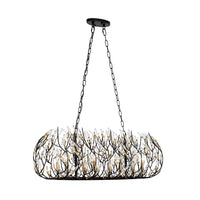 Bask 8 Light Crystal Linear Pendant