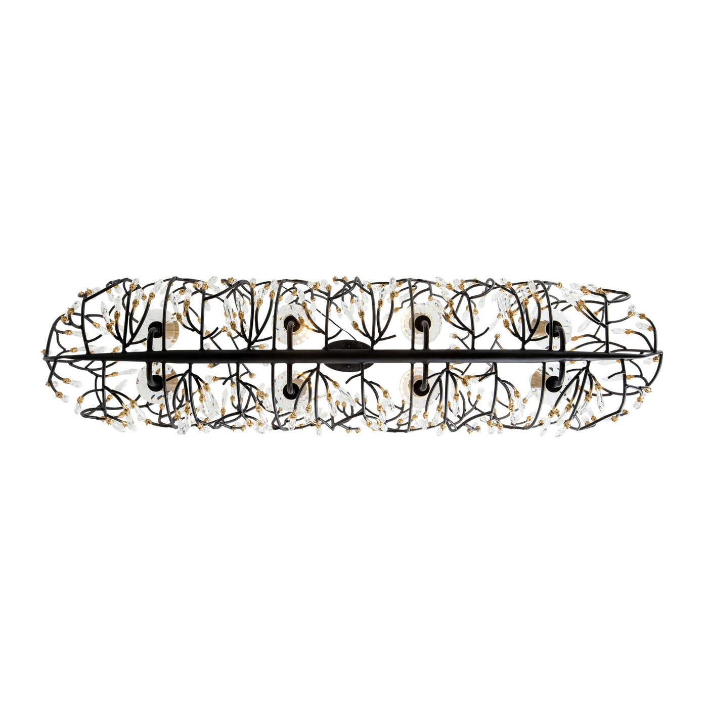 Bask 8 Light Crystal Linear Pendant
