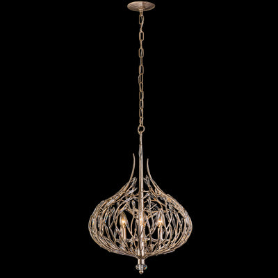 Bask 3 Light Crystal Pendant