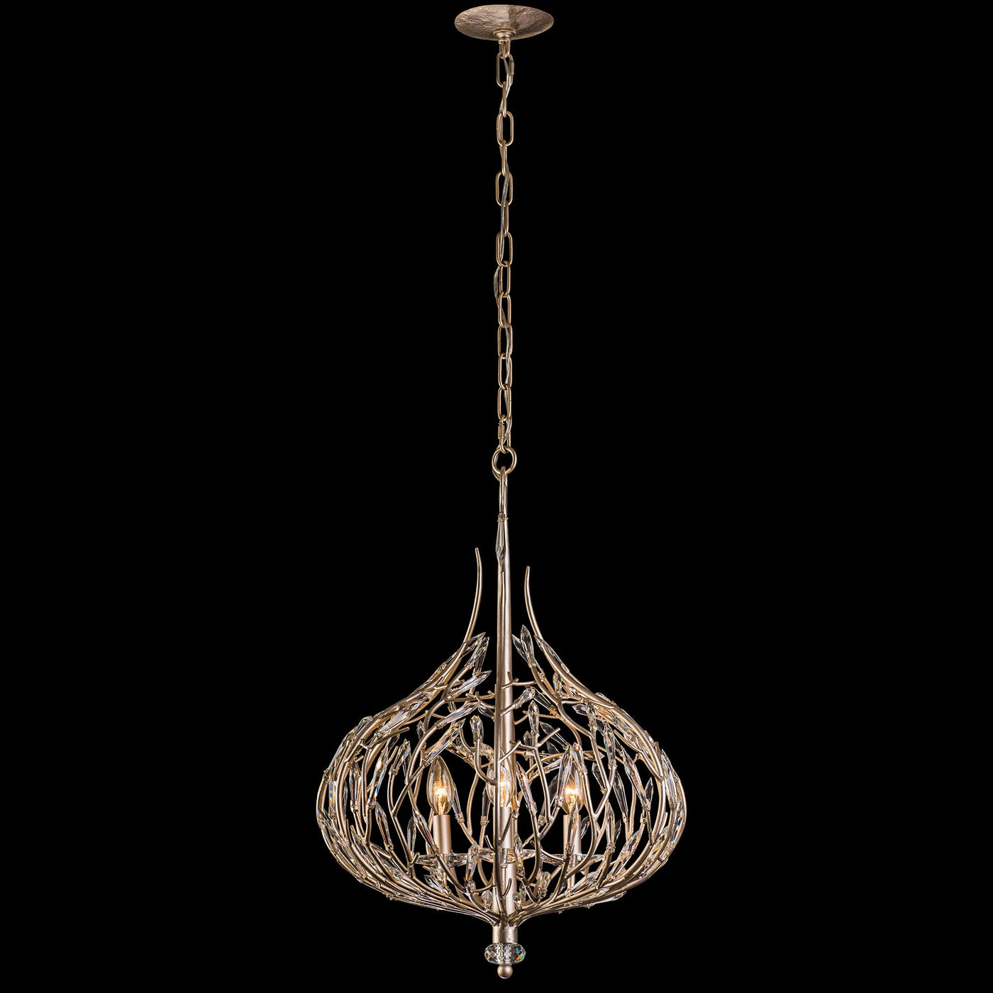 Bask 3 Light Crystal Pendant