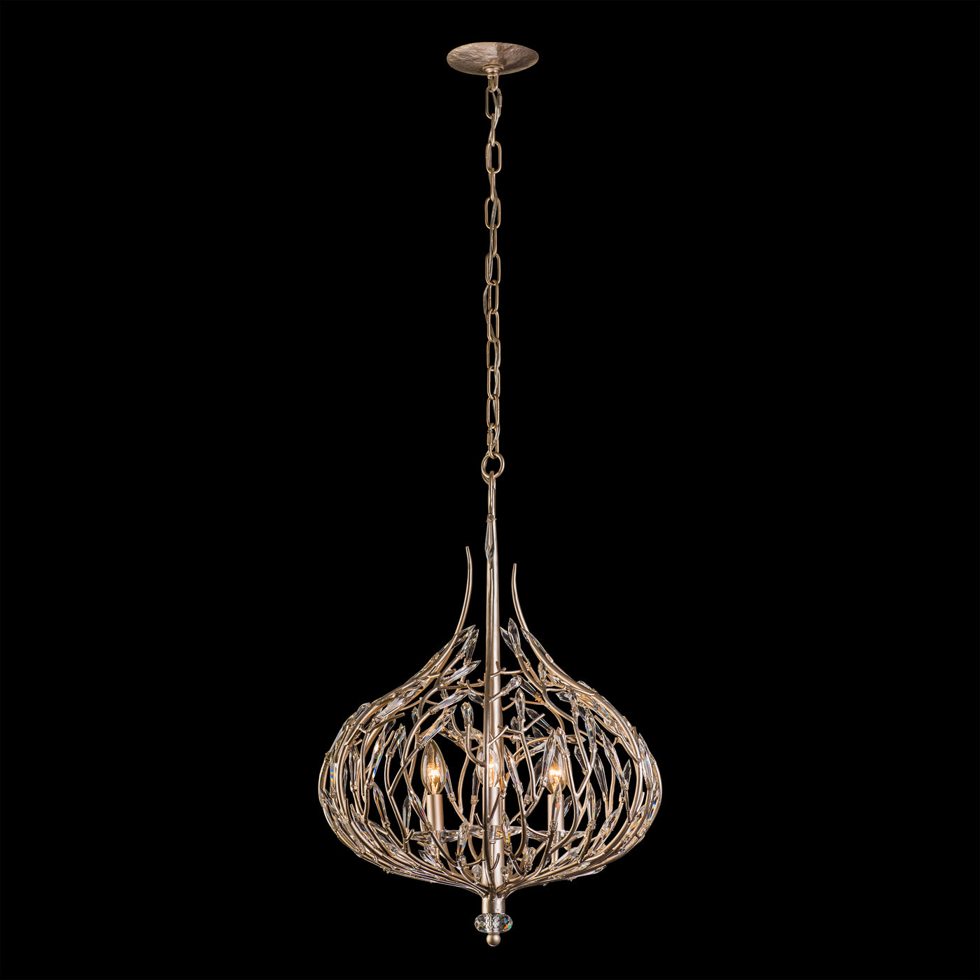Bask 3 Light Crystal Pendant