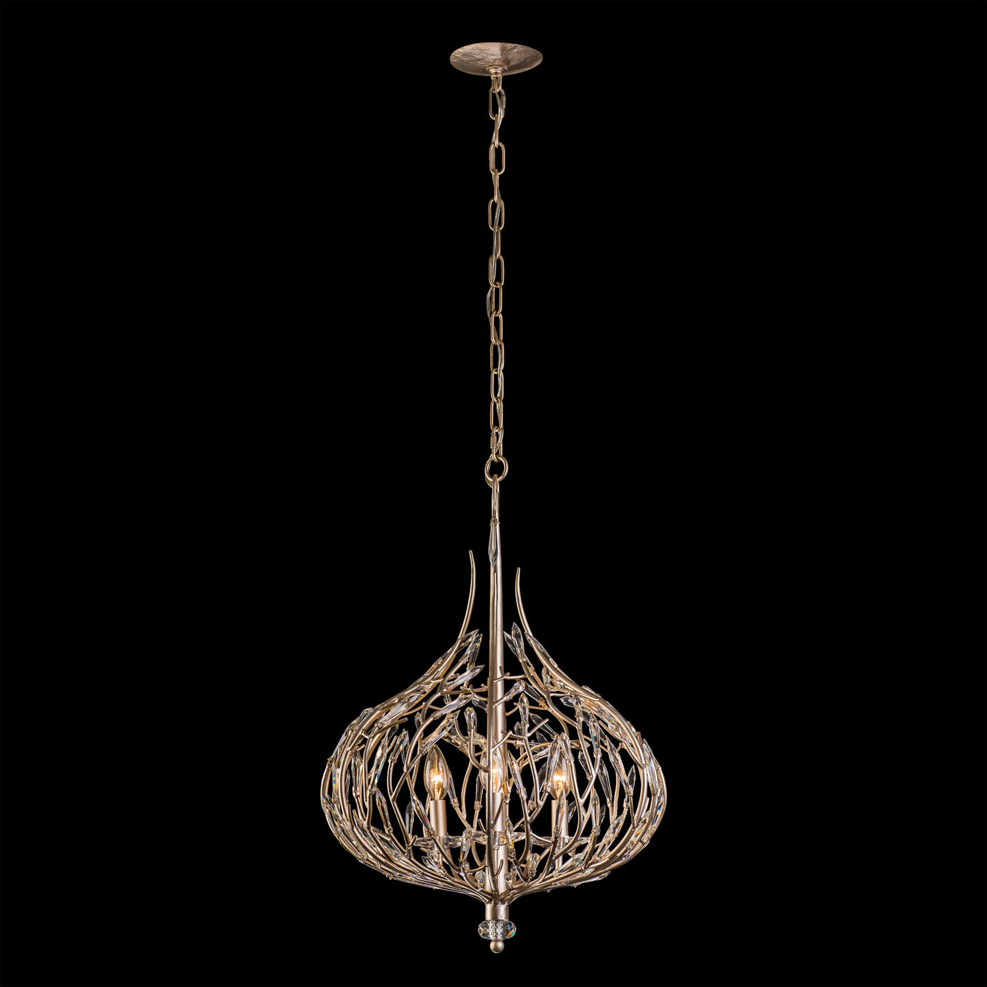 Bask 3 Light Crystal Pendant