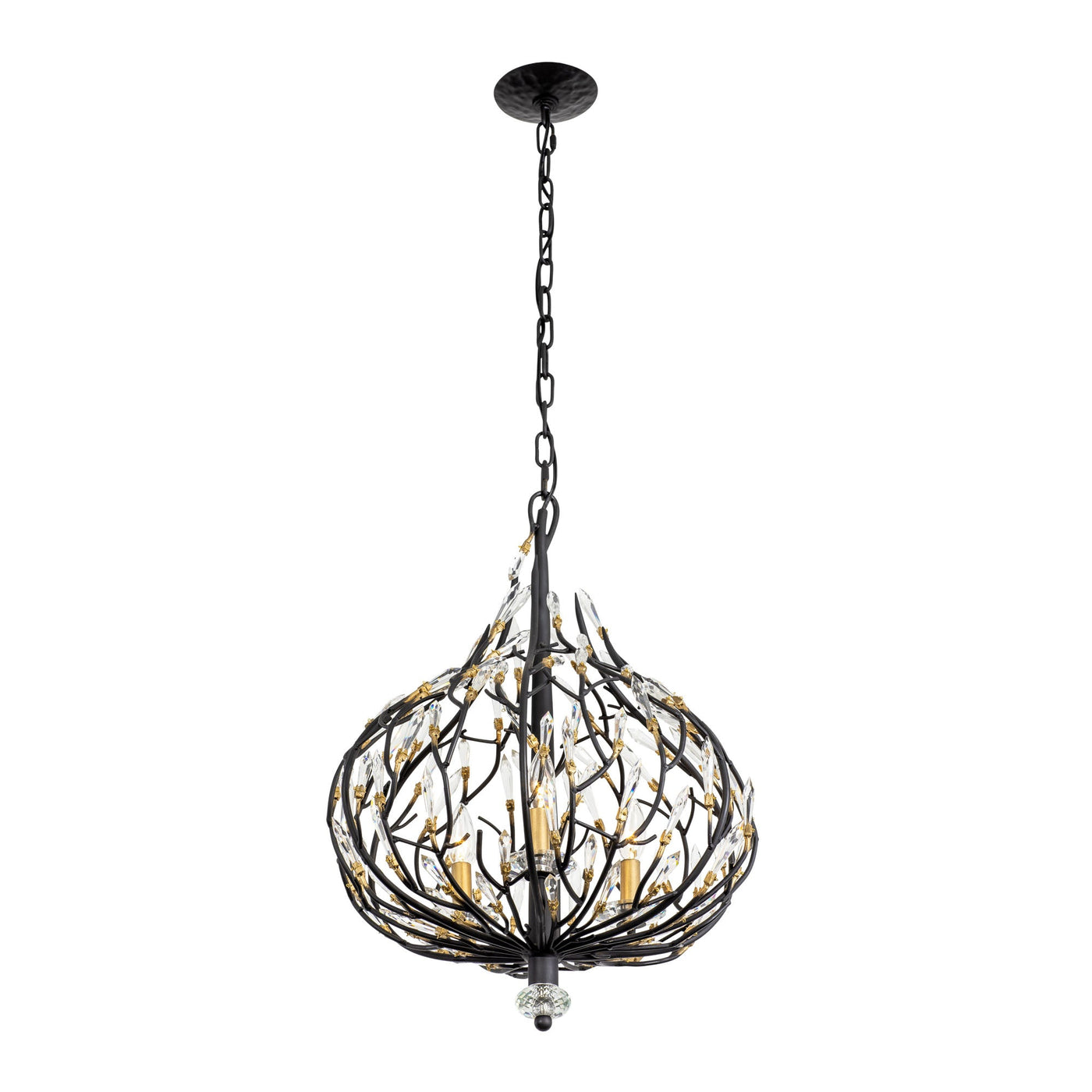 Bask 3 Light Crystal Pendant