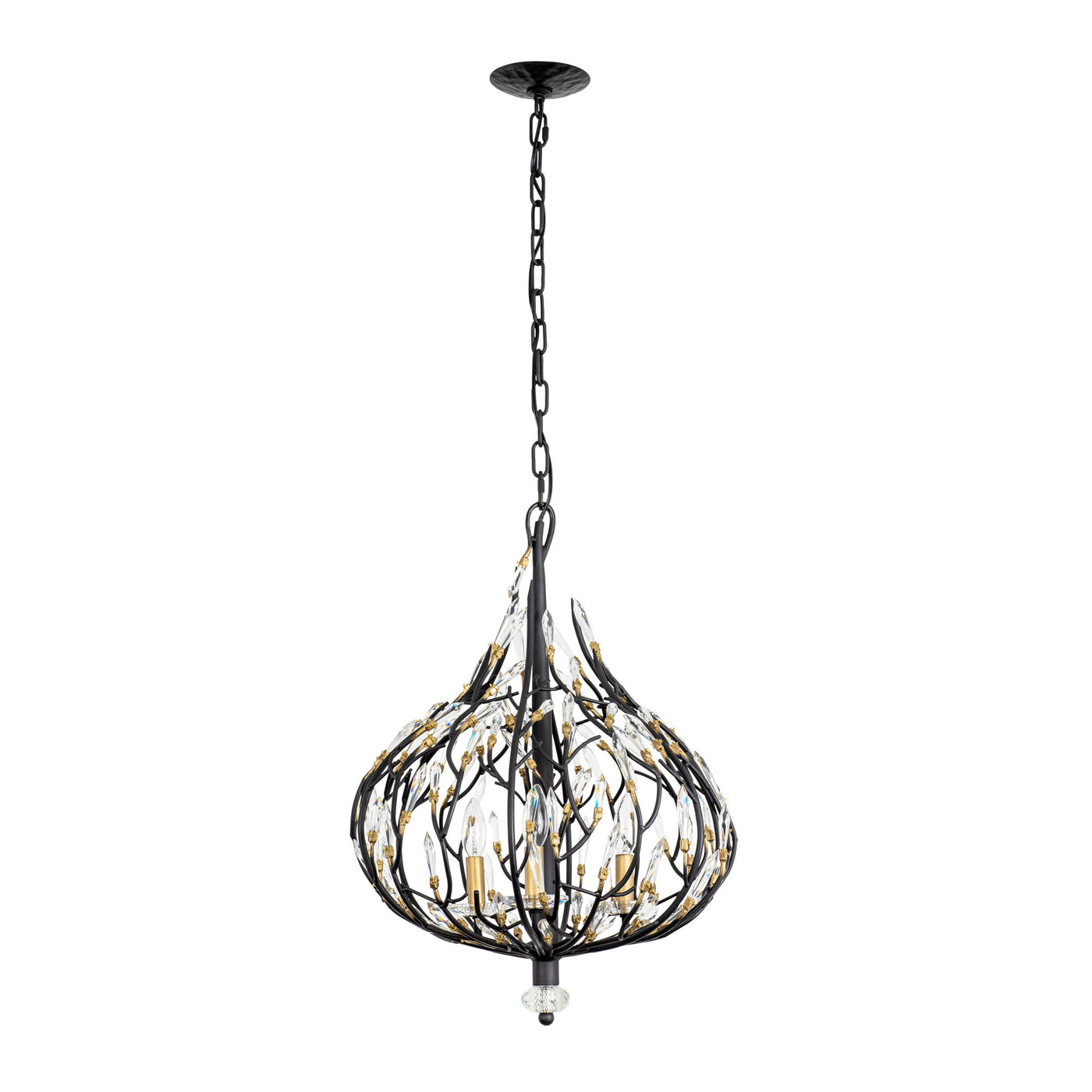Bask 3 Light Crystal Pendant