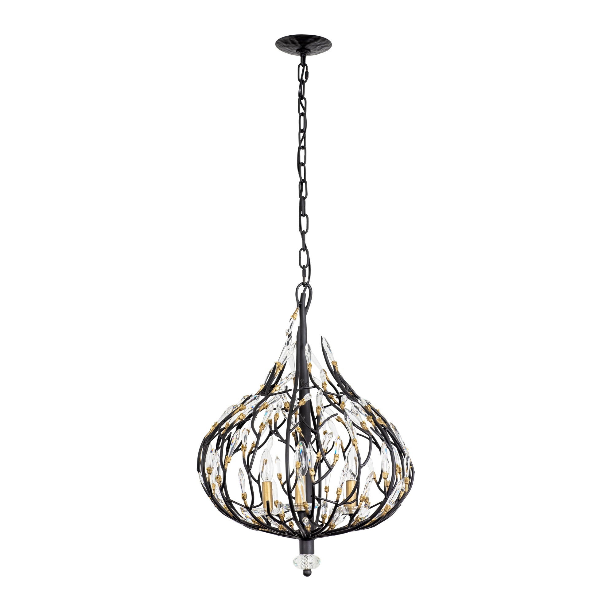 Bask 3 Light Crystal Pendant