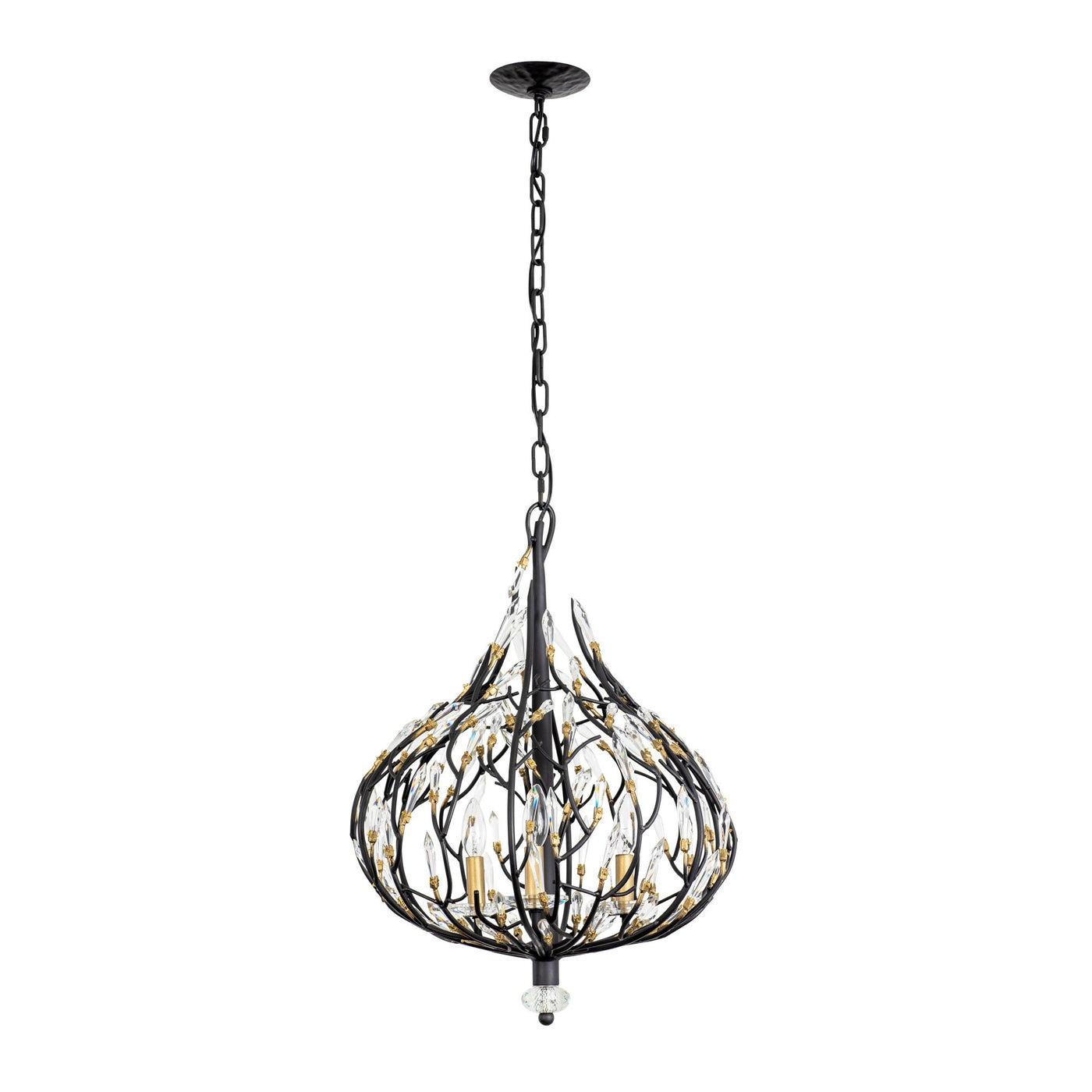 Bask 3 Light Crystal Pendant