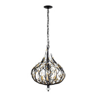 Bask 3 Light Crystal Pendant