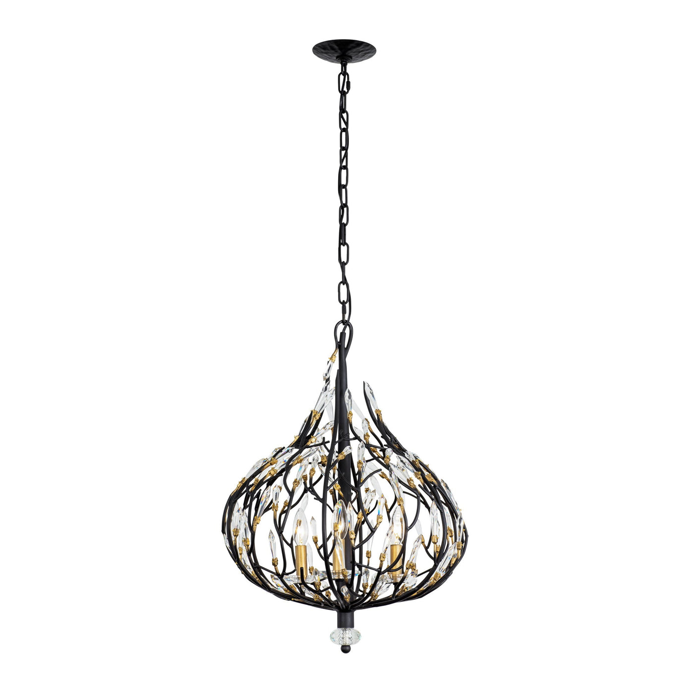 Bask 3 Light Crystal Pendant