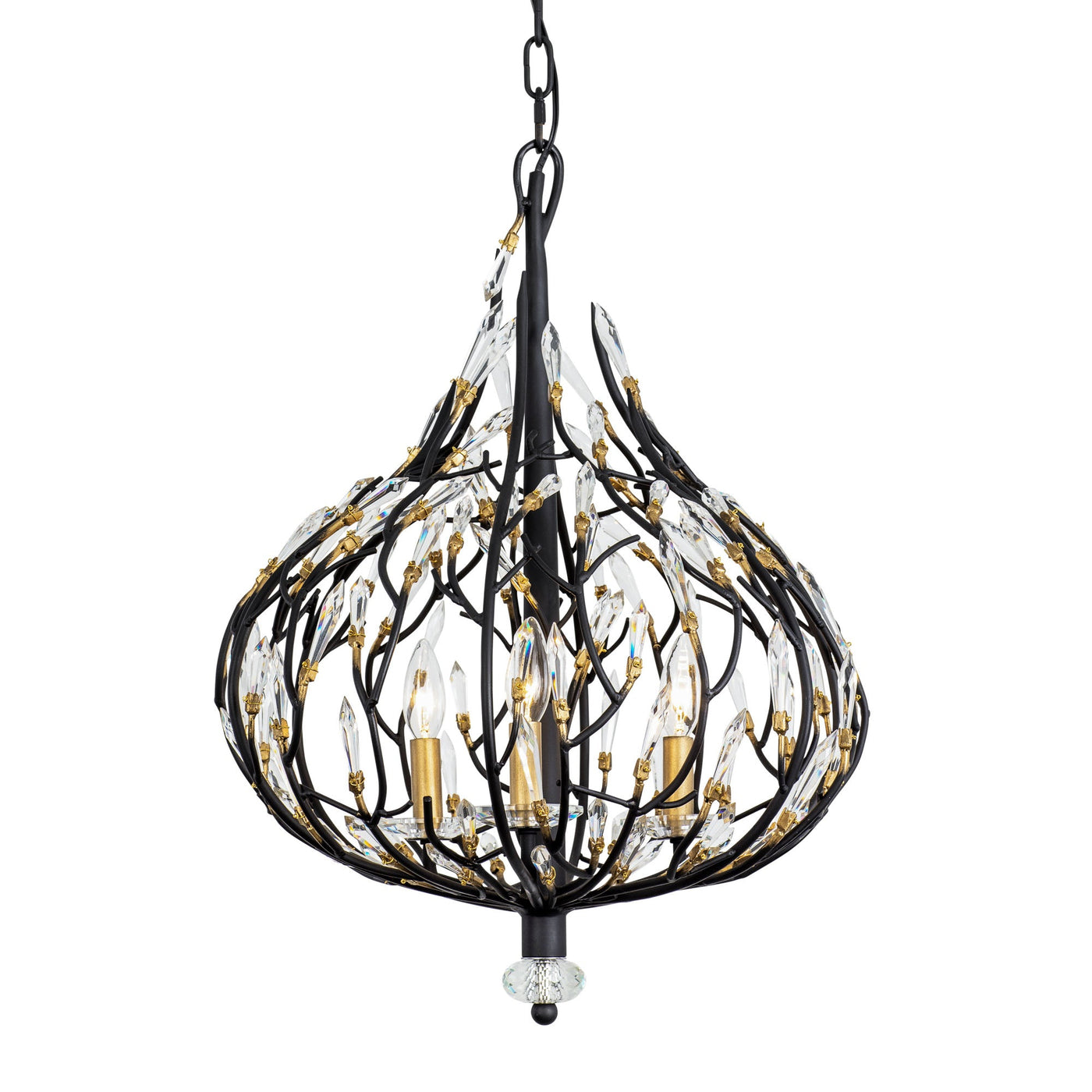 Bask 3 Light Crystal Pendant