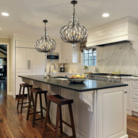 Bask 3 Light Crystal Pendant