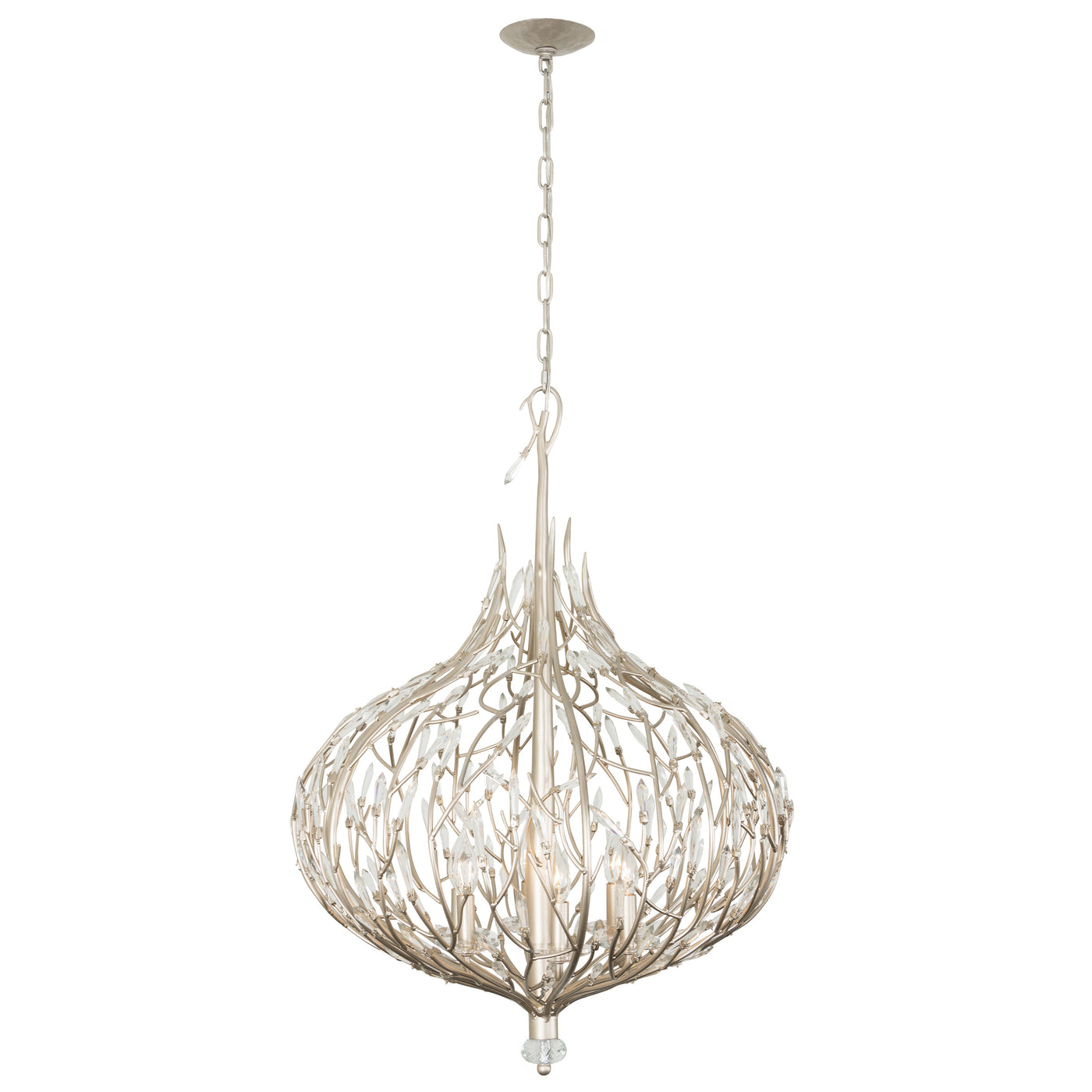 Bask 6 Light Crystal Pendant