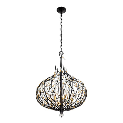Bask 6 Light Crystal Pendant