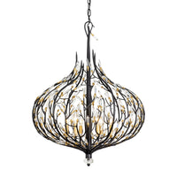 Bask 6 Light Crystal Pendant