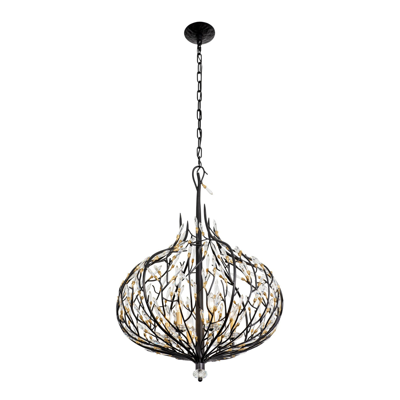 Bask 6 Light Crystal Pendant