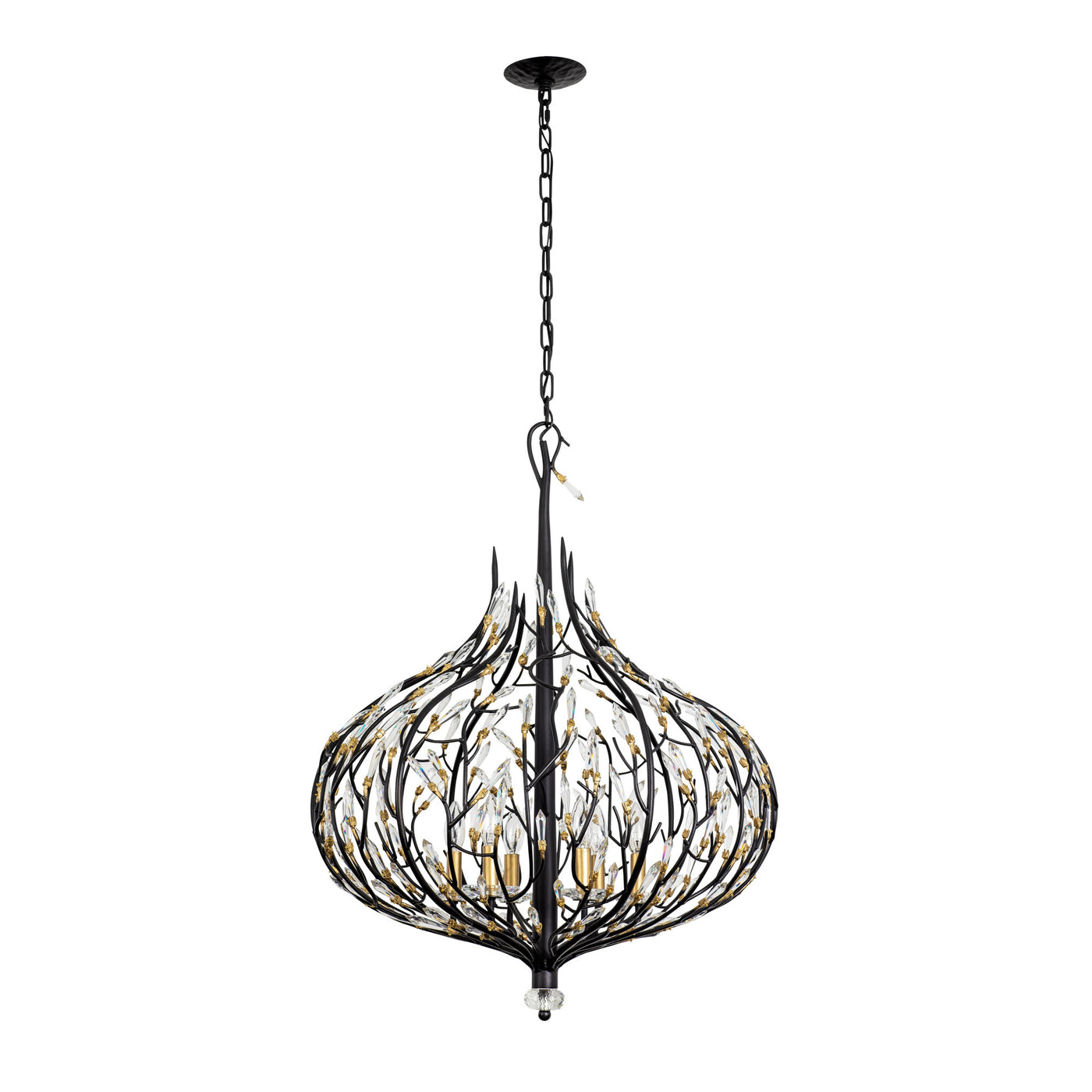 Bask 6 Light Crystal Pendant