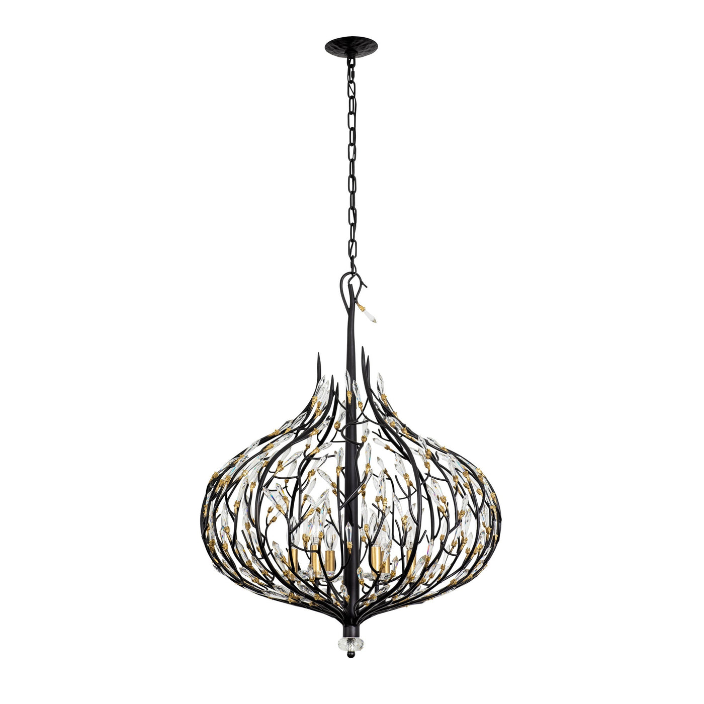 Bask 6 Light Crystal Pendant