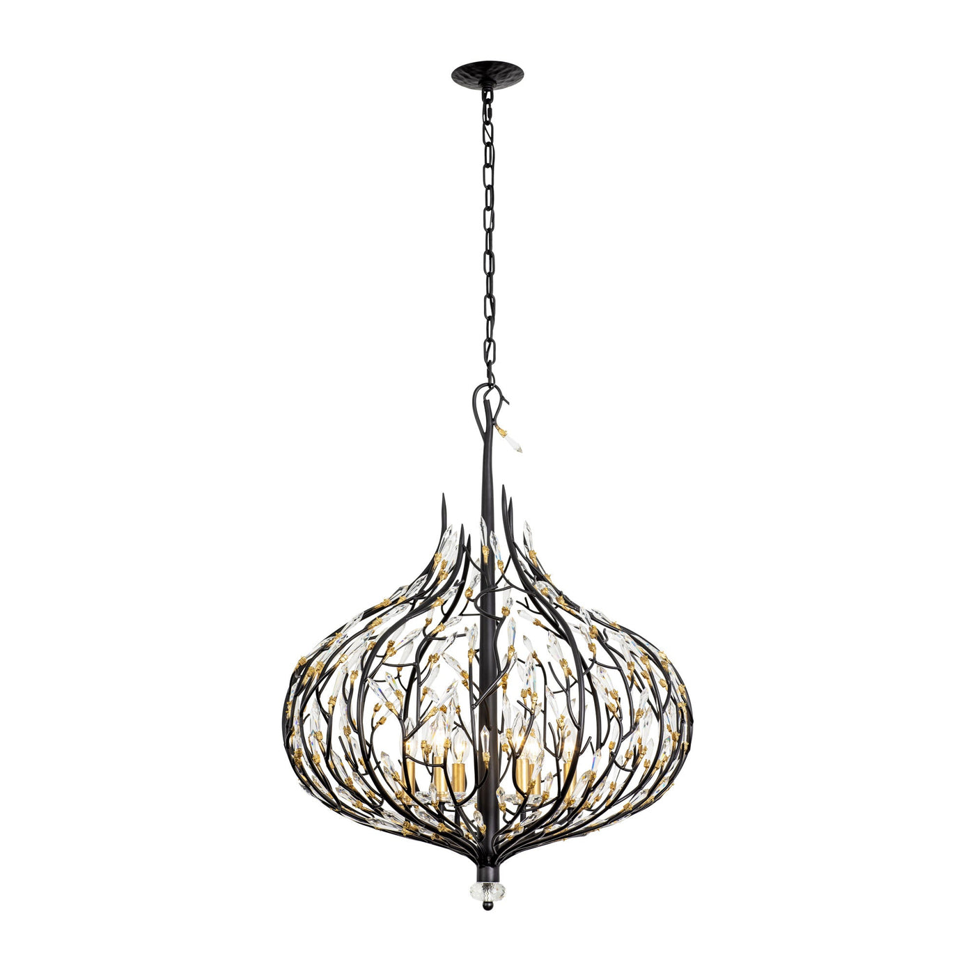 Bask 6 Light Crystal Pendant