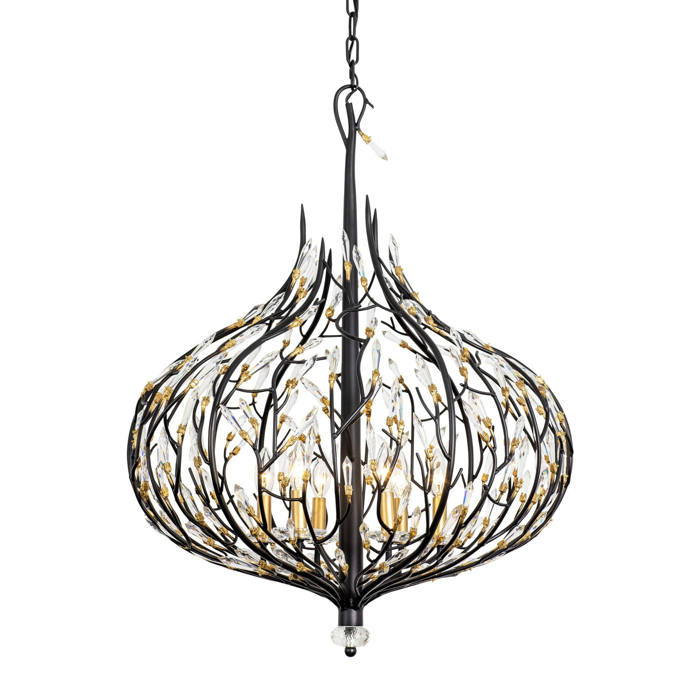 Bask 6 Light Crystal Pendant