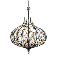 Bask 6 Light Crystal Pendant