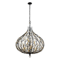 Bask 9 Light Crystal Pendant