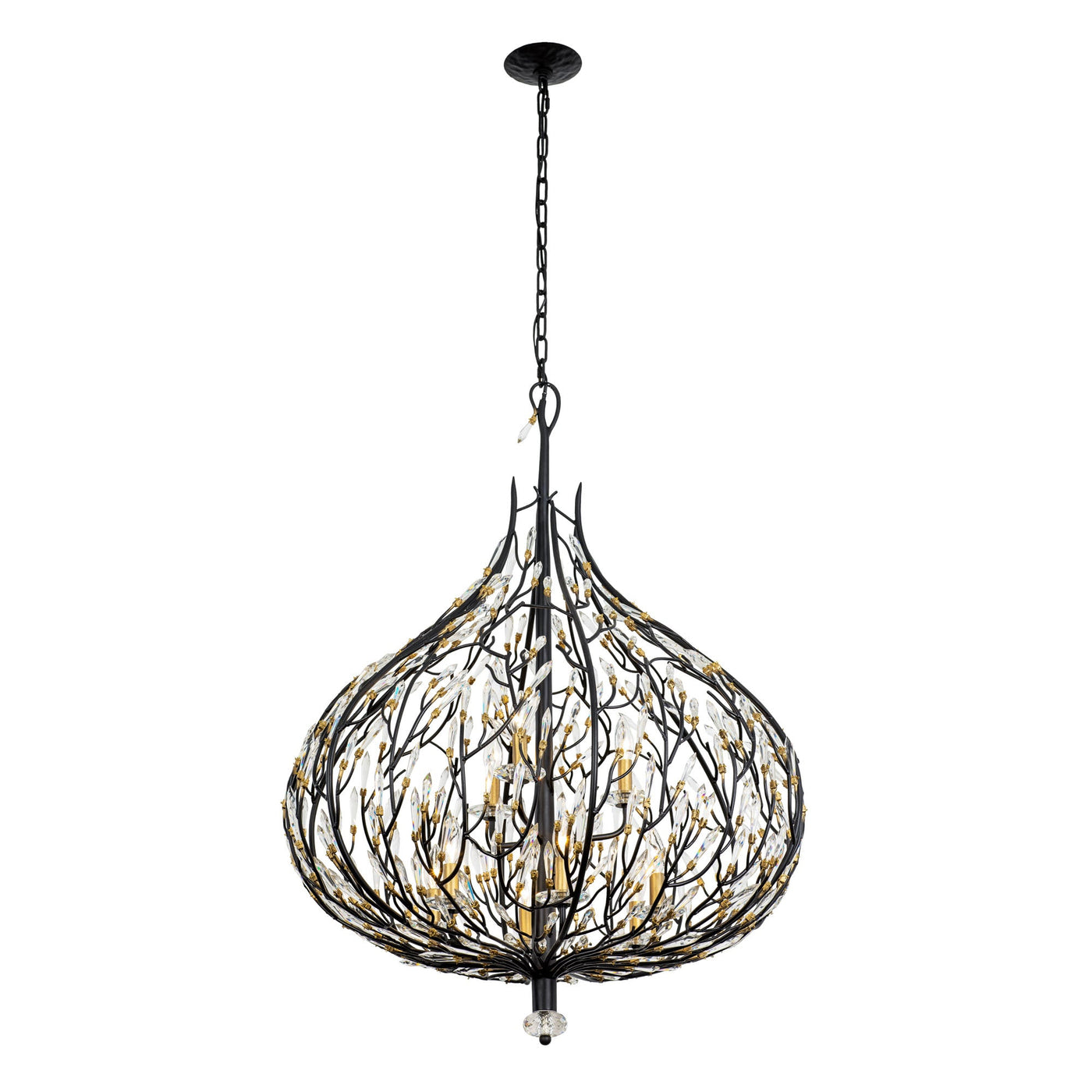Bask 9 Light Crystal Pendant