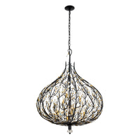 Bask 9 Light Crystal Pendant