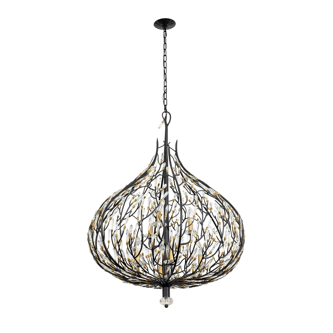 Bask 9 Light Crystal Pendant