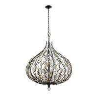 Bask 9 Light Crystal Pendant