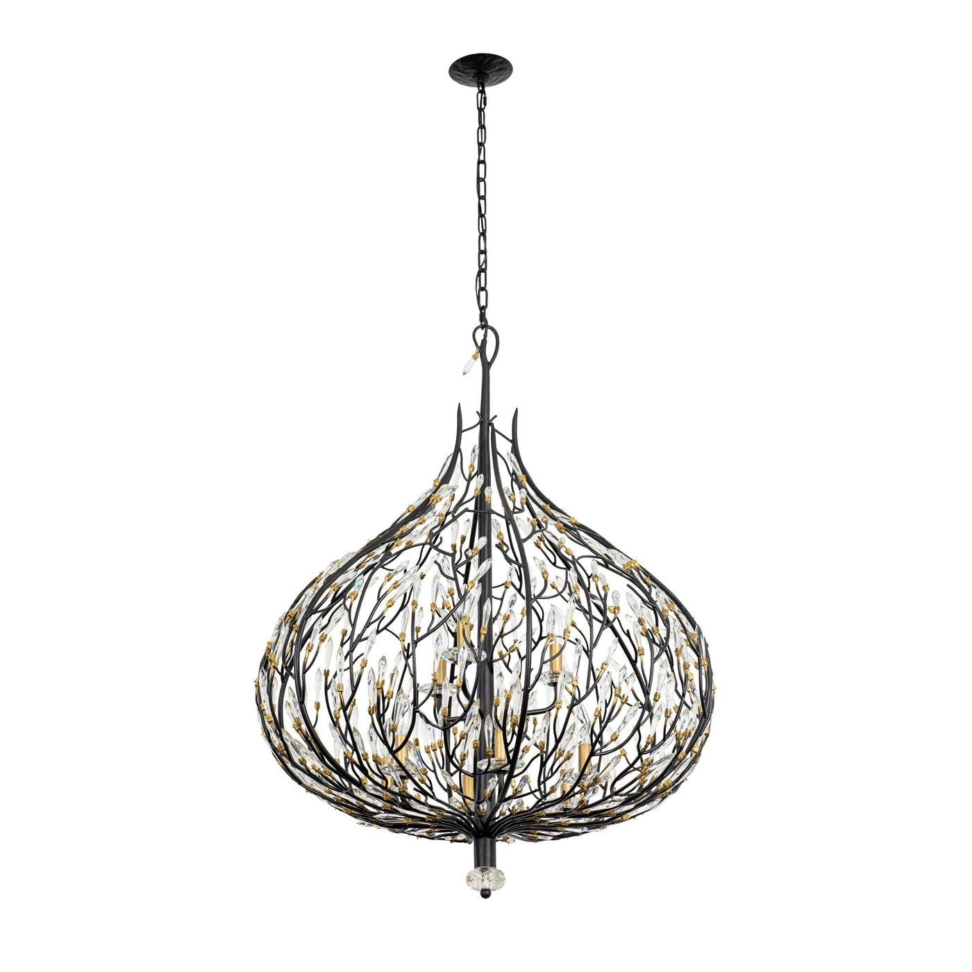 Bask 9 Light Crystal Pendant