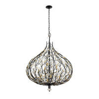 Bask 9 Light Crystal Pendant