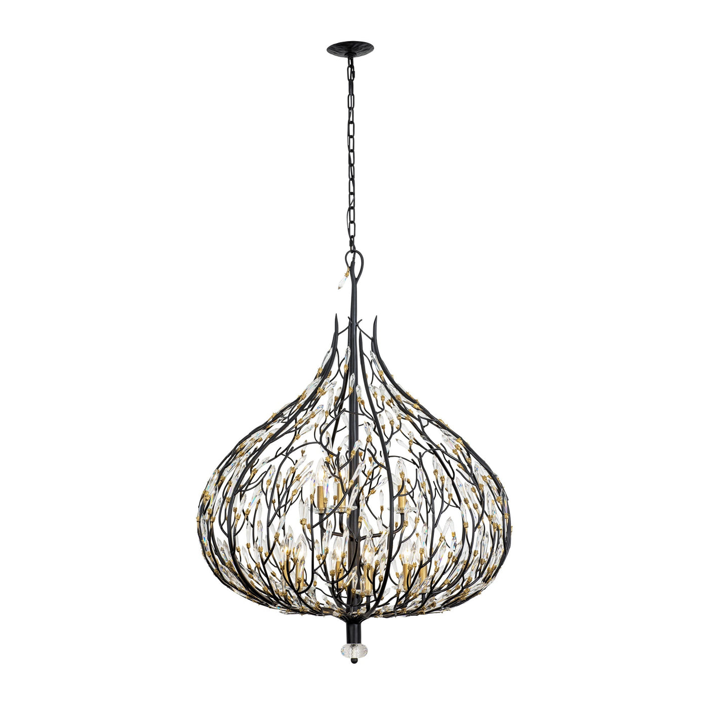 Bask 9 Light Crystal Pendant