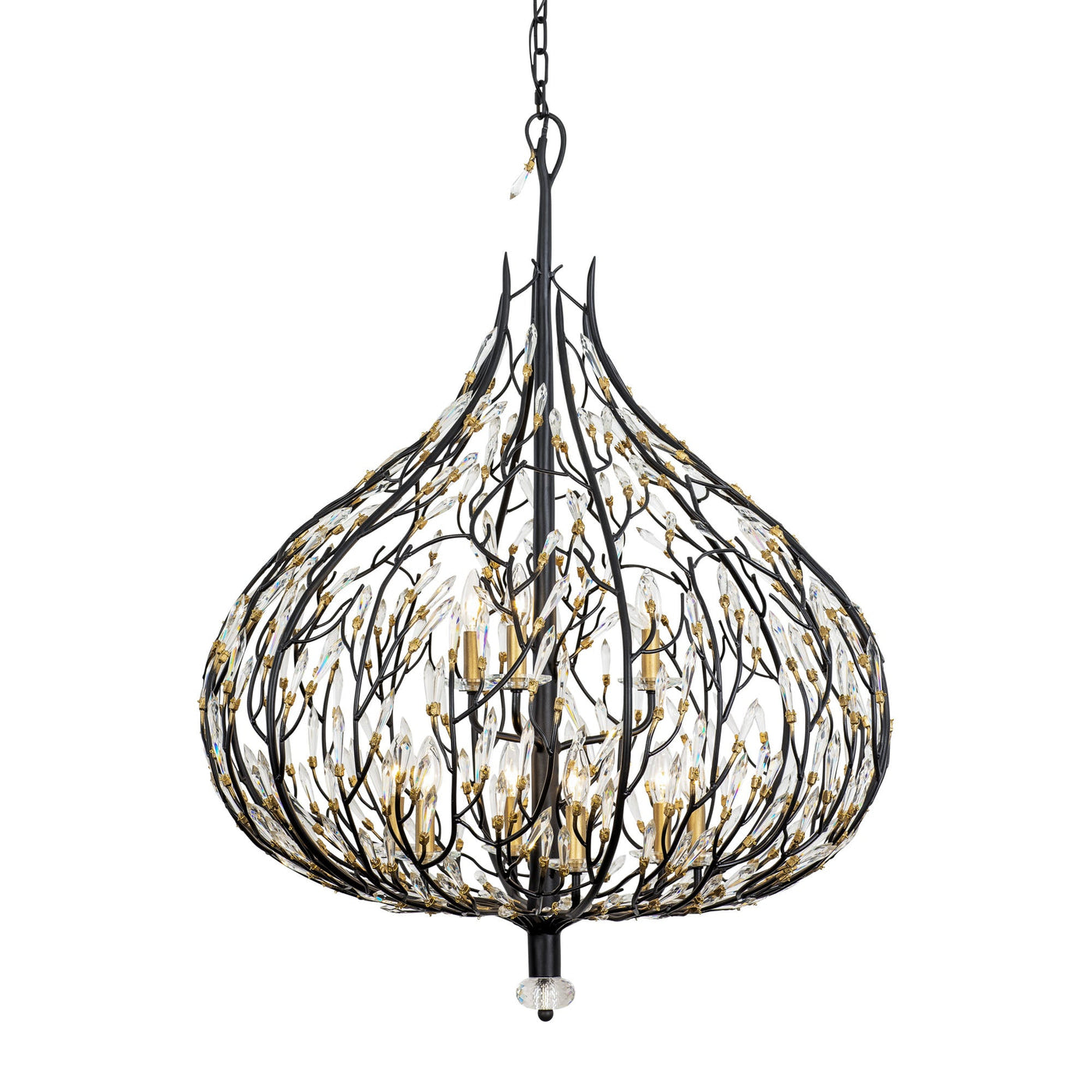 Bask 9 Light Crystal Pendant