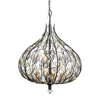 Bask 9 Light Crystal Pendant