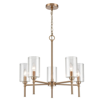 22.25'' Chastine Modern Gold 5 Light Chandelier