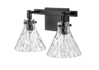 16.25'' Barlon Matte Black 2 Light Bath Vanity