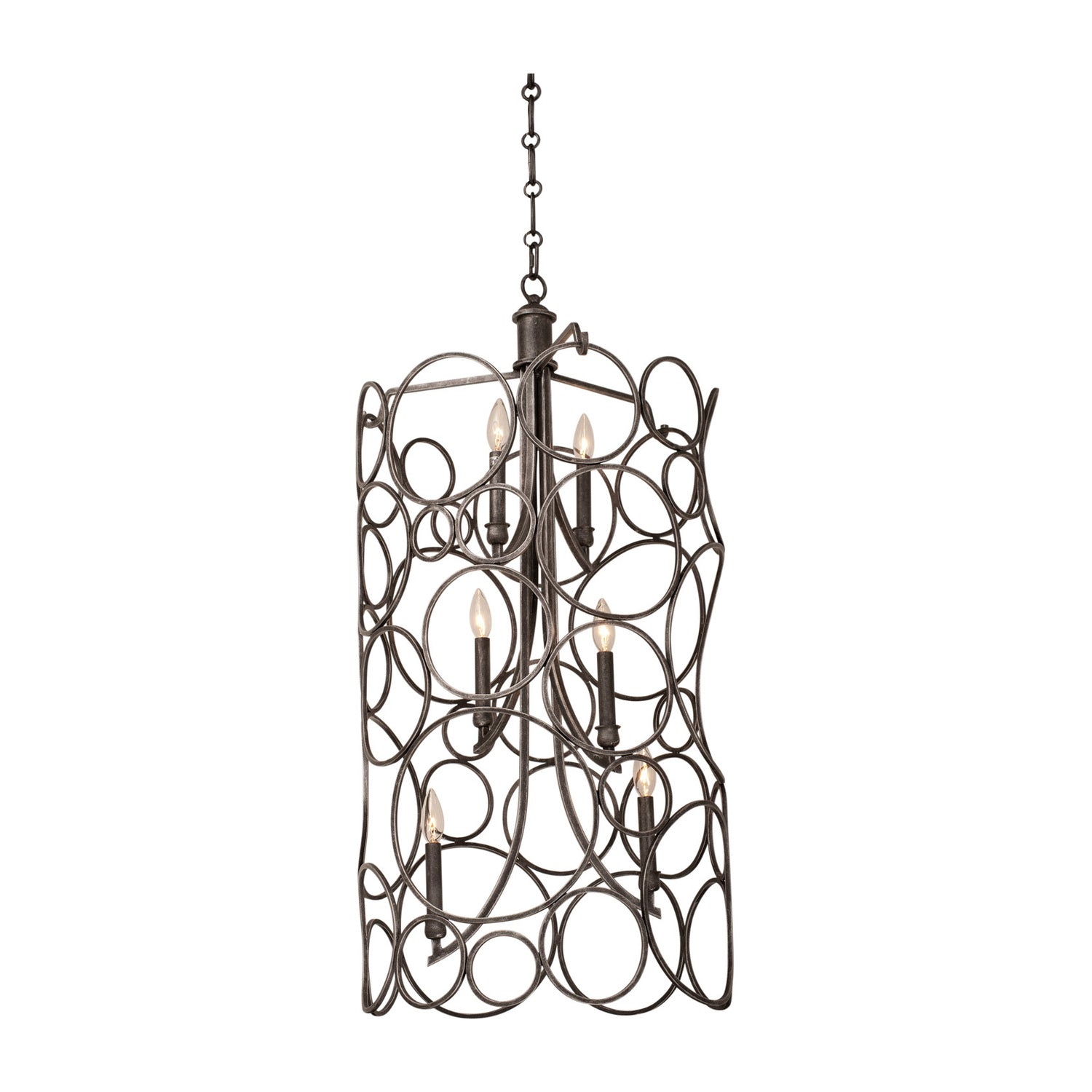 51'' Ashbourne 6 Light Vintage Iron Chandelier