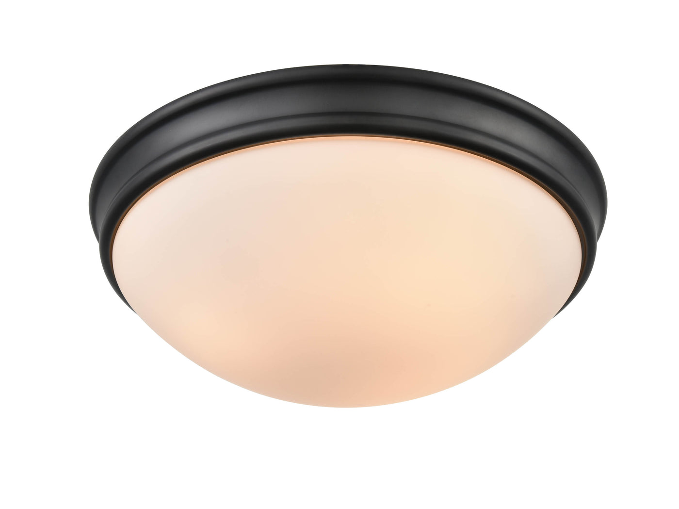 5'' Baumann Matte Black 3 Light Flush Mount