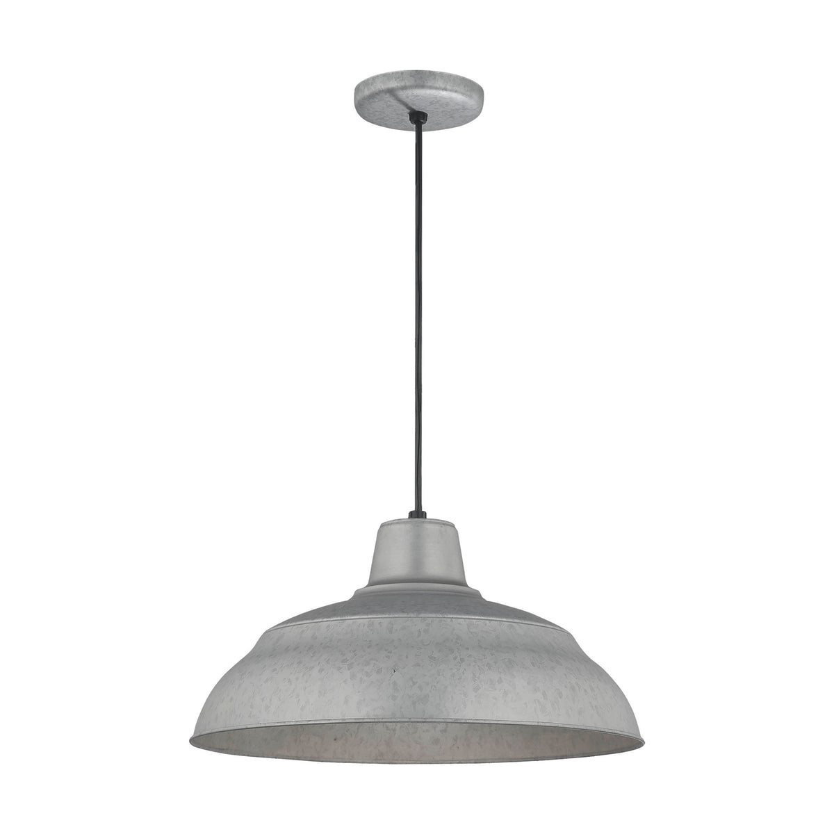 9'' R Series Galvanized 1 Light Pendant