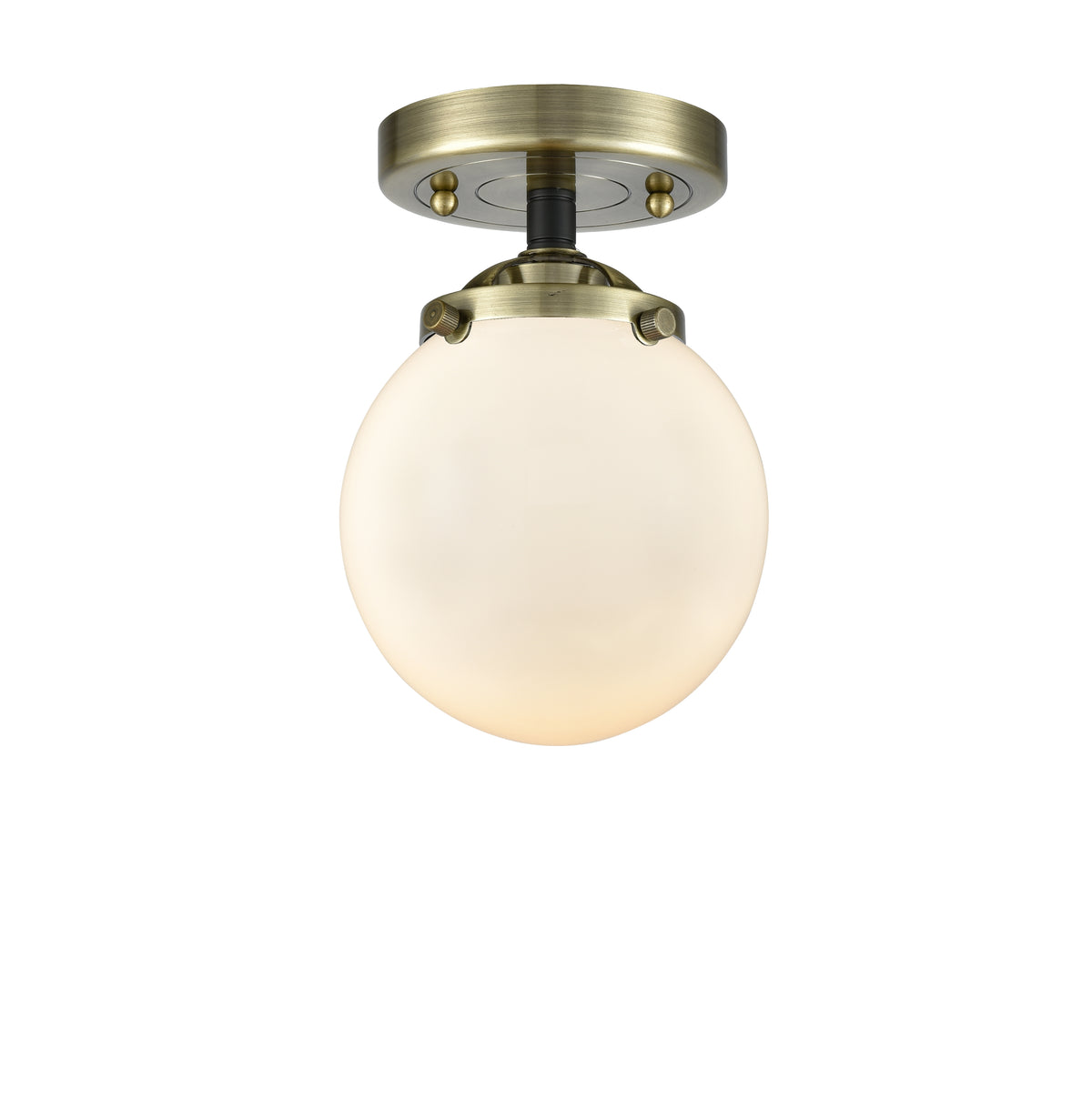 Beacon 6-Inch 1-Light Semi-Flush Mount with LED Bulb 8.125-Inch High