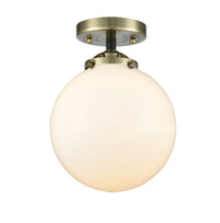 Nouveau Semi-Flush Mount Brushed Satin Nickel