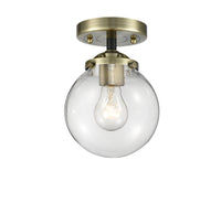 Nouveau Semi-Flush Mount Brushed Satin Nickel